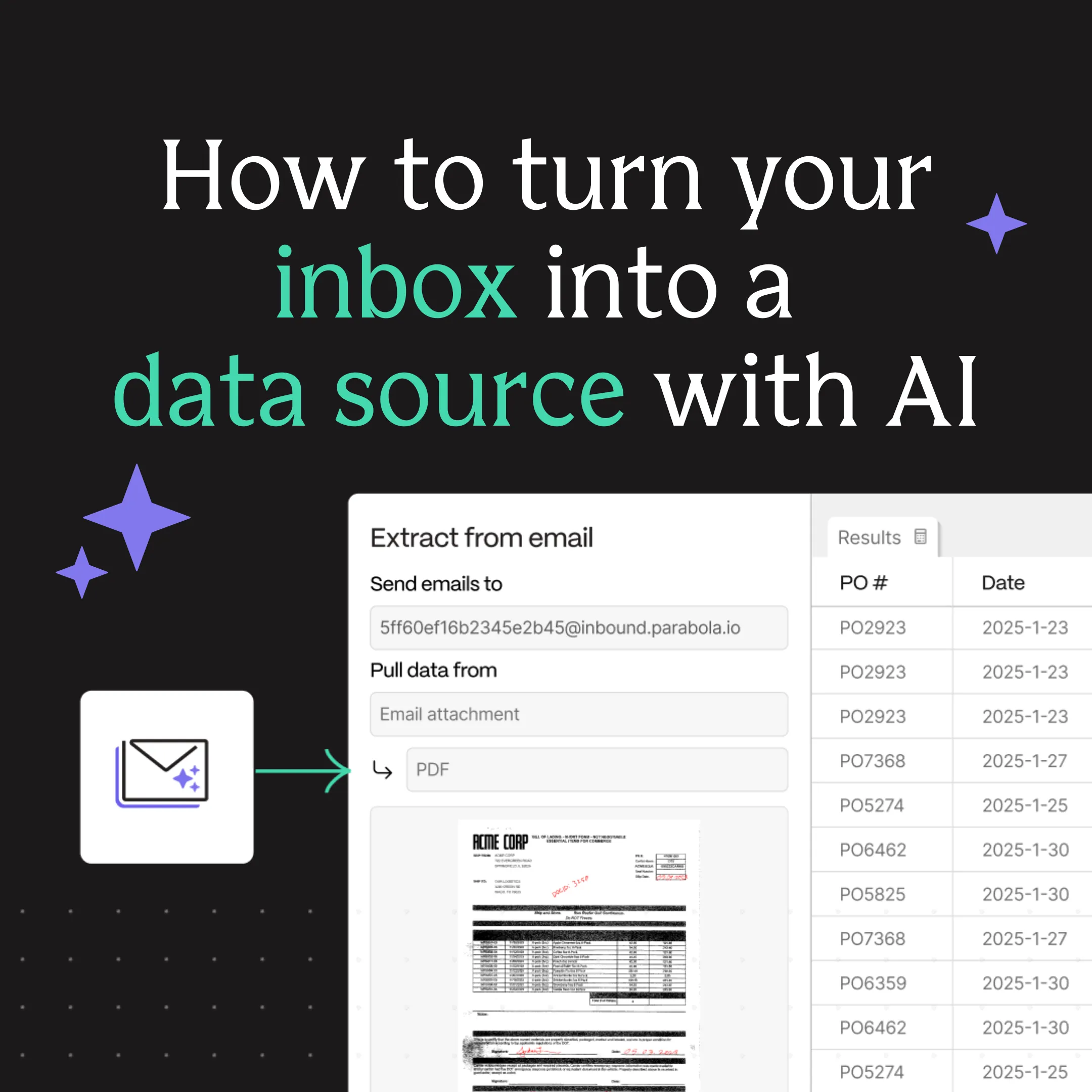 How to turn your inbox into a data source with AI