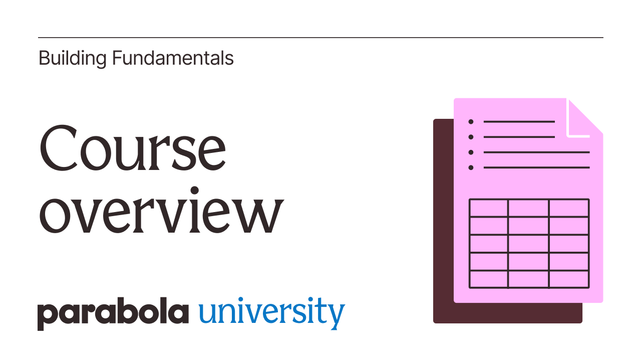 Intro to Parabola University & basics